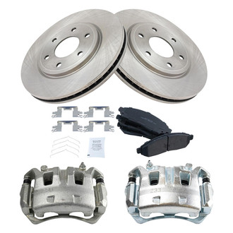TRQ® - Front Disc Brake Kit with Ceramic Pads and Calipers