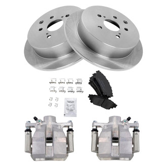 TRQ® - Rear Disc Brake Kit with Ceramic Pads and Calipers