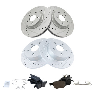 TRQ® - Performance Ceramic Front and Rear Brake Kit