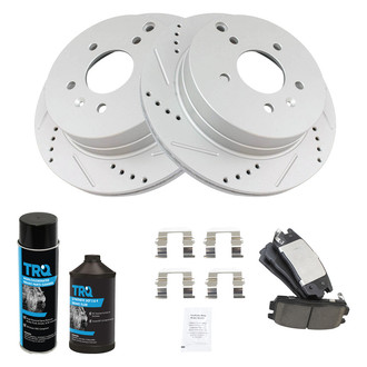 TRQ® - Performance Ceramic Rear Brake Kit