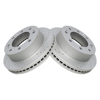 TRQ® - Performance Cross Drilled and Slotted Disc Brake Rotors