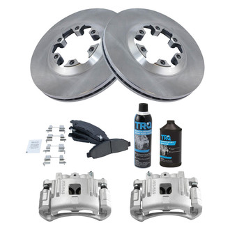 TRQ® - Front Disc Brake Kit with Ceramic Pads and Calipers