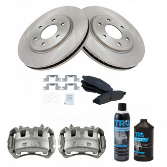 TRQ® - Front Disc Brake Kit with Ceramic Pads and Calipers
