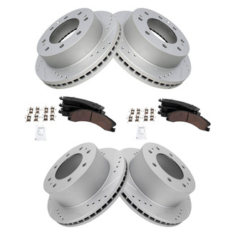 TRQ® - Performance Ceramic Front and Rear Brake Kit