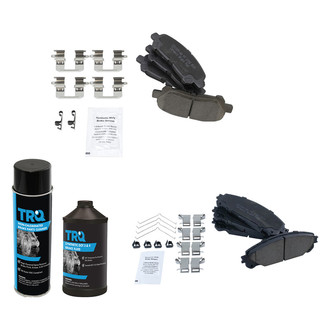 TRQ® - Ceramic Front and Rear Disc Brake Pads