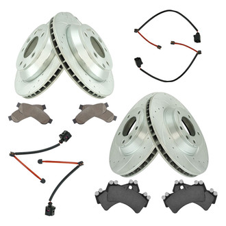TRQ® - Performance Ceramic Front and Rear Brake Kit