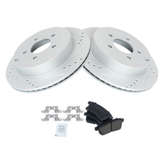 TRQ® - Performance Ceramic Rear Brake Kit