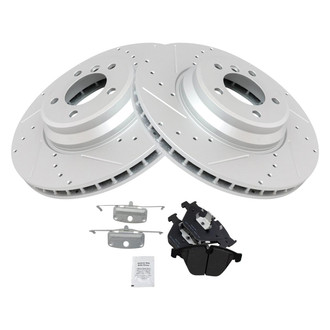 TRQ® - Performance Semi-Metallic Front Brake Kit