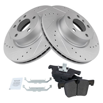 TRQ® - Performance Semi-Metallic Front Brake Kit