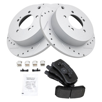 TRQ® - Performance Semi-Metallic Rear Brake Kit