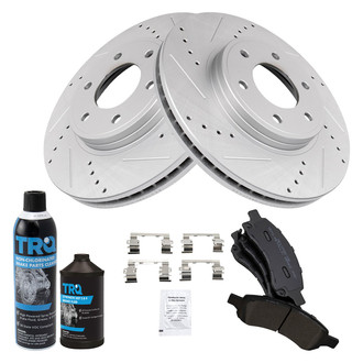 TRQ® - Performance Semi-Metallic Front Brake Kit