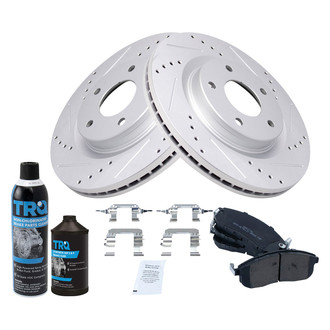 TRQ® - Performance Semi-Metallic Front Brake Kit