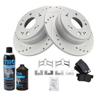 TRQ® - Performance Semi-Metallic Rear Brake Kit