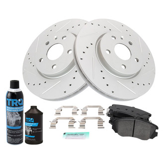 TRQ® - Performance Semi-Metallic Front Brake Kit