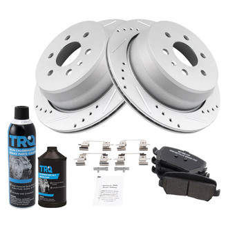 TRQ® - Performance Semi-Metallic Rear Brake Kit