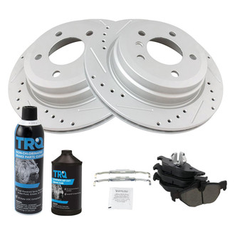 TRQ® - Performance Semi-Metallic Rear Brake Kit