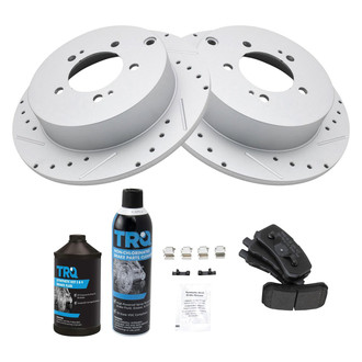 TRQ® - Performance Semi-Metallic Rear Brake Kit