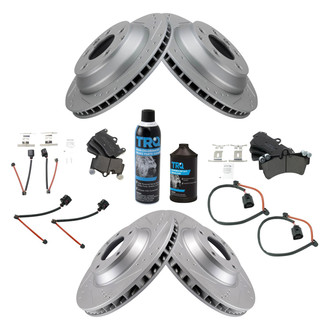 TRQ® - Performance Semi-Metallic Front and Rear Brake Kit