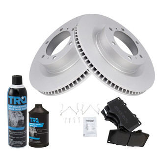 TRQ® - Front Disc Brake Kit with Semi-Metallic Pads