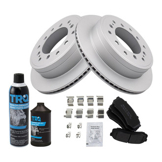 TRQ® - Rear Disc Brake Kit with Semi-Metallic Pads