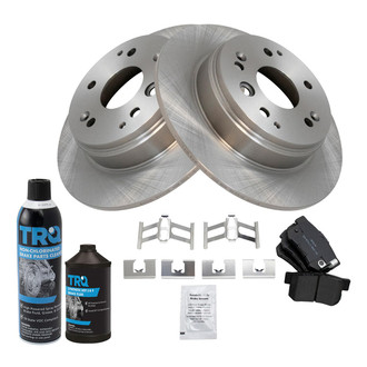 TRQ® - Rear Disc Brake Kit with Semi-Metallic Pads
