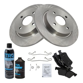 TRQ® - Rear Disc Brake Kit with Semi-Metallic Pads