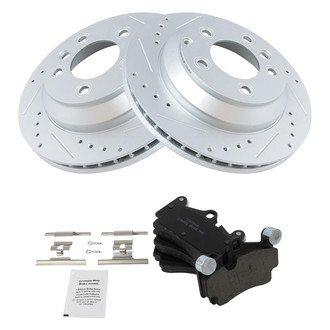 TRQ® - Performance Ceramic Rear Brake Kit