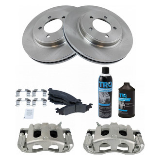 TRQ® - Front Disc Brake Kit with Ceramic Pads and Calipers