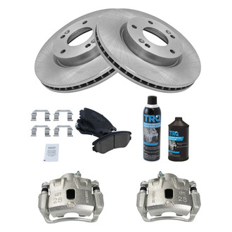 TRQ® - Front Disc Brake Kit with Ceramic Pads and Calipers
