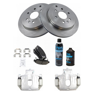 TRQ® - Rear Disc Brake Kit with Ceramic Pads and Calipers