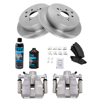TRQ® - Rear Disc Brake Kit with Ceramic Pads and Calipers