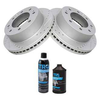 TRQ® - Performance Cross Drilled and Slotted Disc Brake Rotors