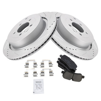 TRQ® - Performance Ceramic Rear Brake Kit