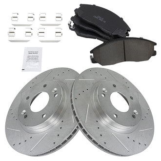 TRQ® - Performance Ceramic Front Brake Kit