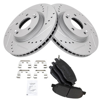 TRQ® - Performance Semi-Metallic Front Brake Kit