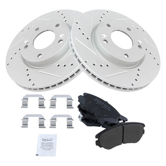 TRQ® - Performance Semi-Metallic Front Brake Kit
