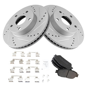TRQ® - Performance Semi-Metallic Front Brake Kit