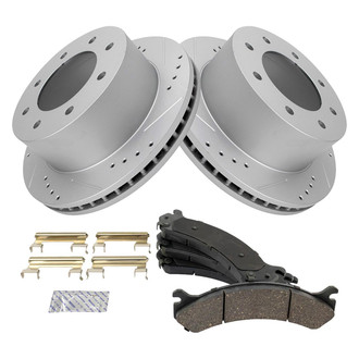 TRQ® - Performance Ceramic Rear Brake Kit