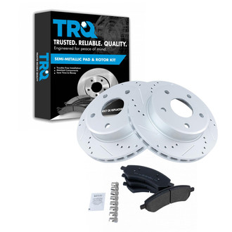 TRQ® - Performance Semi-Metallic Front Brake Kit