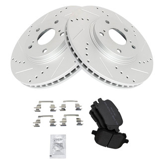 TRQ® - Performance Semi-Metallic Front Brake Kit