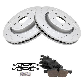 TRQ® - Performance Semi-Metallic Front Brake Kit