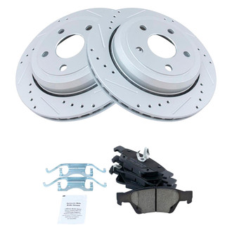 TRQ® - Performance Ceramic Rear Brake Kit