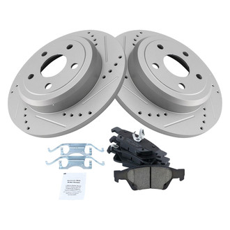 TRQ® - Performance Ceramic Rear Brake Kit