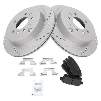 TRQ® - Performance Semi-Metallic Rear Brake Kit
