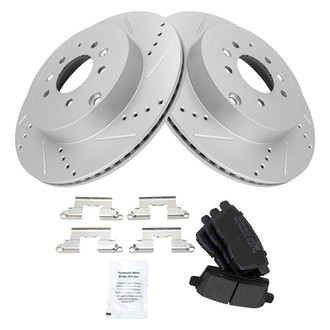 TRQ® - Performance Semi-Metallic Rear Brake Kit