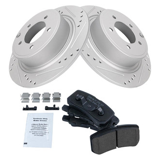 TRQ® - Performance Ceramic Rear Brake Kit