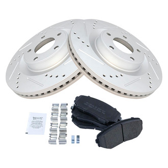 TRQ® - Performance Semi-Metallic Front Brake Kit