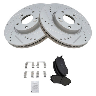 TRQ® - Performance Ceramic Front Brake Kit