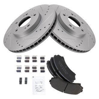 TRQ® - Performance Semi-Metallic Front Brake Kit