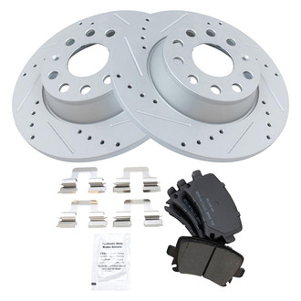 TRQ® - Performance Semi-Metallic Rear Brake Kit